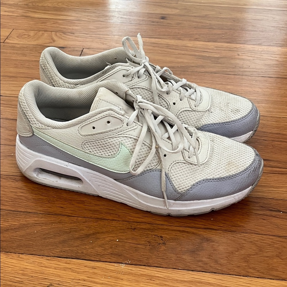 Nike Air Max Light Gray and Cream Sneakers
